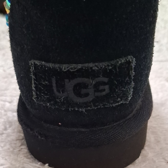 UGG Stellar Black Suede Sequin Boots - Picture 2 of 7